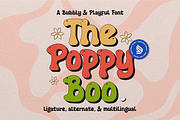 Poppy Boo | Bubbly And Playful Font, a Handwritten Font by Denustudios (Thumbnail 1 of 12)