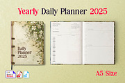 2025 Yearly Daily Planner, a Stationery Template by Graphic Template (Thumbnail 1 of 2)