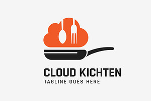 Cloud Kitchen Logo - Cooking Logo