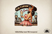Retro Pin-Up Sublimation Bundle, an Object Graphic by GlitterCraft (Thumbnail 13 of 20)