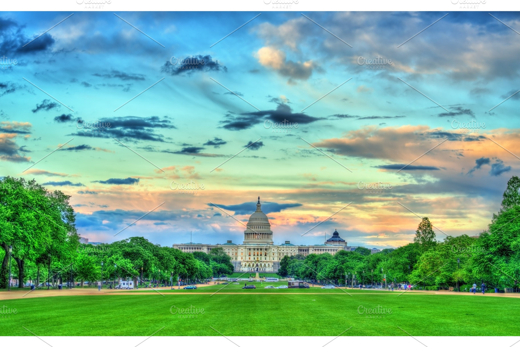 The United States Capitol on the National Mall in Washington, DC, an Architecture Photo by Leonid Andronov