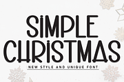 Simple Christmas | Script Font, a Script Font by Scratchones (Thumbnail 1 of 8)