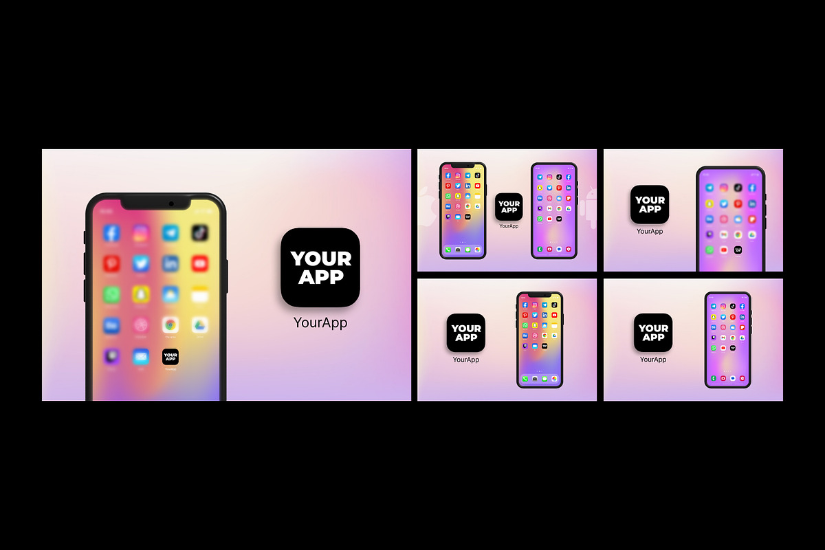 Mobile App mockup collection, a Mac Mockup by tinuwiell (Photo 6 of 9)
