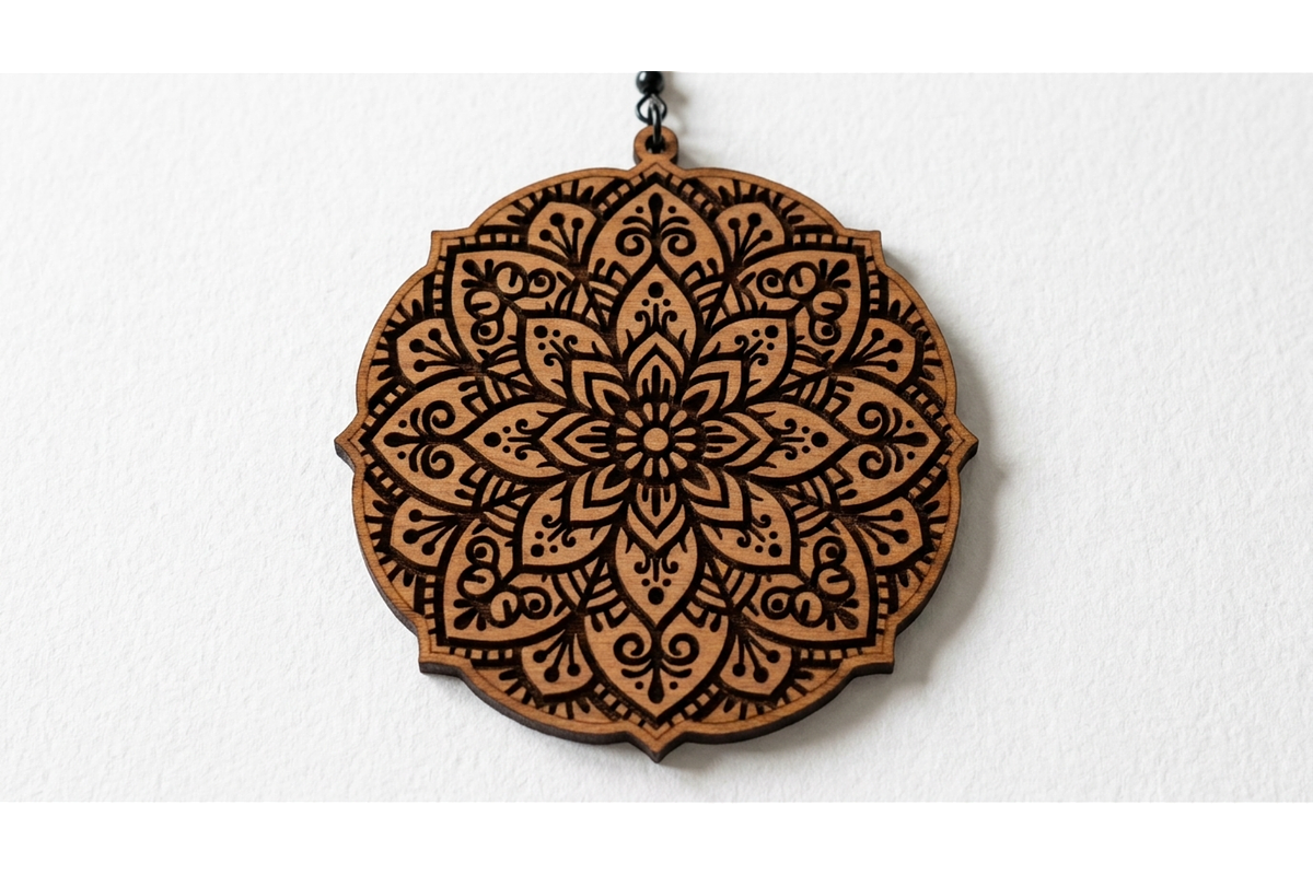 Mandala Earring Art SVG, an Object Graphic by hafijul (Photo 3 of 11)