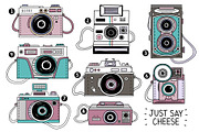 10 Retro photo cameras, an Illustration by Nastya Tkachova (Thumbnail 2 of 3)