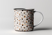 Coffee Pattern, a Pattern Graphic by Neermana (Thumbnail 3 of 5)