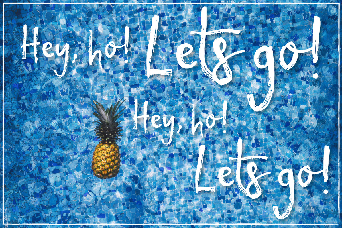 Tropical vibes - Dry brush font preview 5