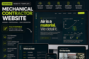Mechanical Contractor Website, a HTML Template by DigitalsDesigns