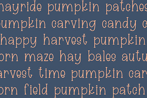 Harvest Hayride, Cute Serif Font