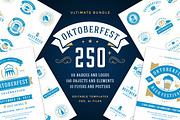 Oktoberfest vintage badges & labels, a Branding & Logo Template by Vasya Kobelev (Thumbnail 1 of 25)