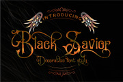 Black Savior Victorian retro Font, a Symbol Font by SHEILLA (Thumbnail 5 of 18)