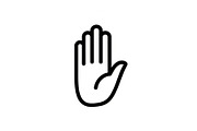 Hand Gesture Vector Icon Bundle, an Illustration by jahid234 (Thumbnail 51 of 52)