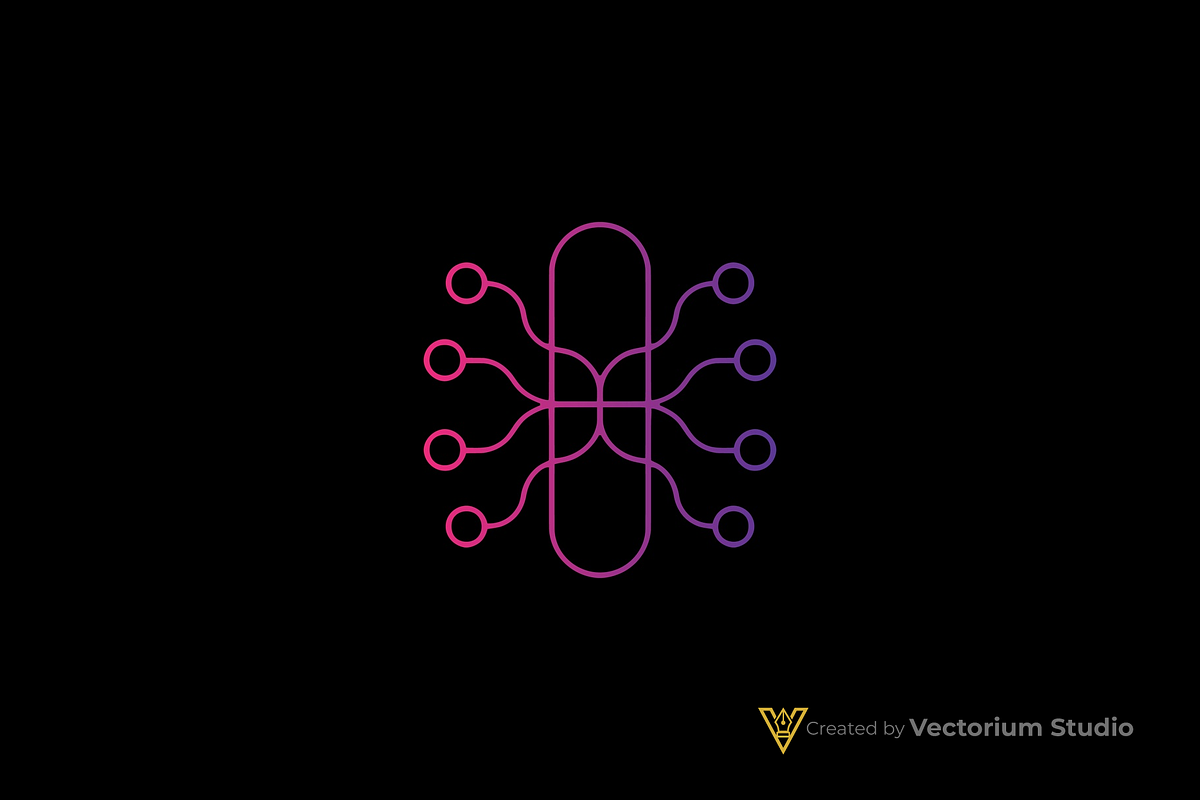 Circuit Node Abstract Logo, a Branding & Logo Template by Vectorium Studio (Photo 9 of 16)