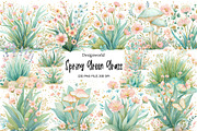 Spring Green Grass Clipart, an Illustration by Designworld (Thumbnail 1 of 8)