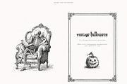 Vintage Halloween Drawings, a Seasonal Illustration by PeDe Designs (Thumbnail 4 of 12)