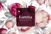 Loretta | Watercolor illustration, a Decorative Illustration by Karma (Thumbnail 1 of 8)