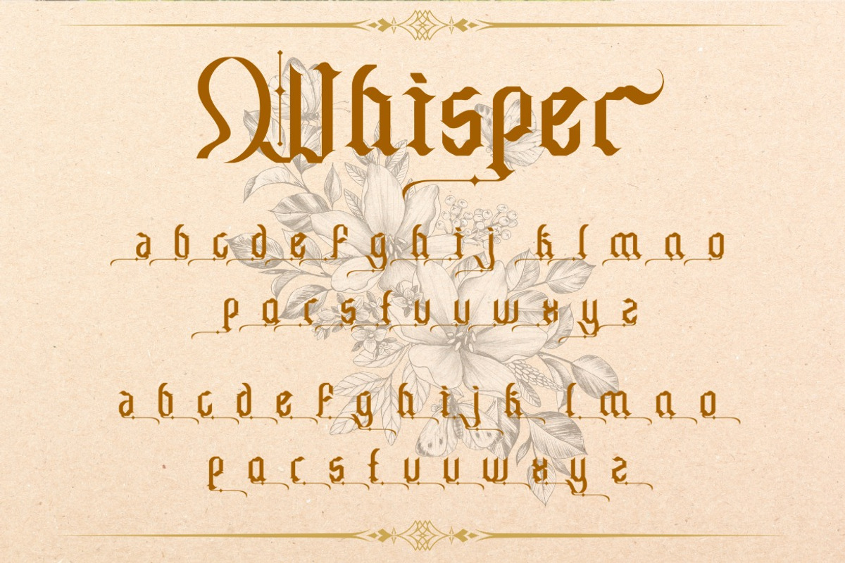 Chameton - Decorative Blackletter, a Blackletter Font by Dhabee (Photo 9 of 15)