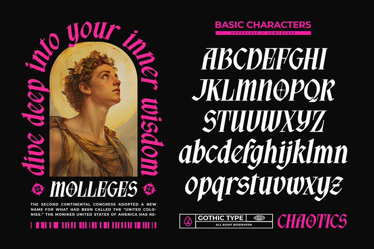 Aethon Keros Typeface, a Blackletter Font by alit design (Photo 4 of 20)