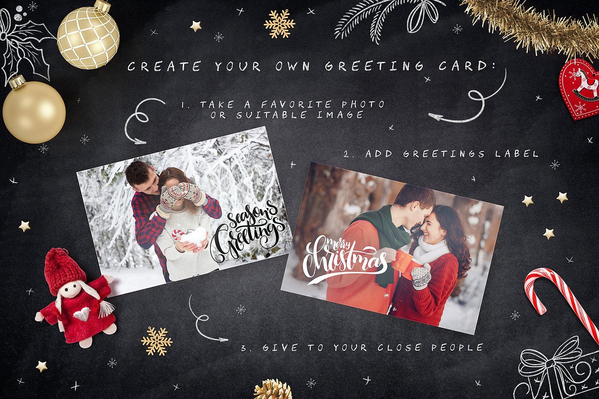 Christmas lettering collection, an Object Graphic by catary art (Photo 3 of 5)
