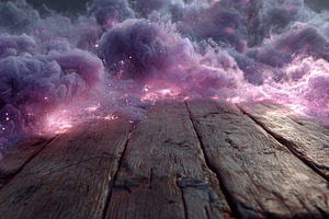 Wooden Floor and Pink Mist, an Arts & Entertainment Photo by Ales Munt