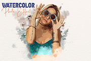 Watercolor Photo Effect, a Layer Style Add-On by dx_vect (Thumbnail 1 of 3)