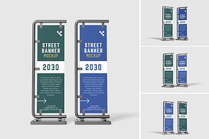Street Banner Mockup