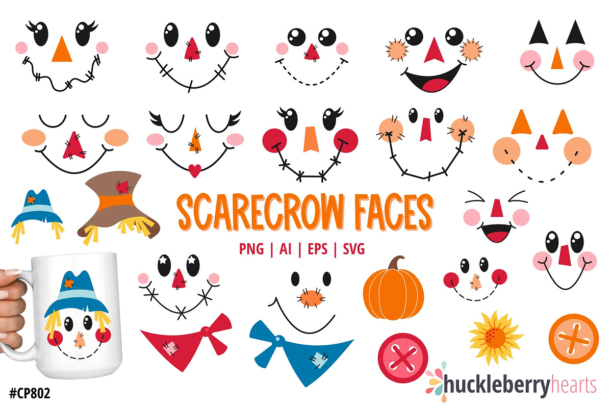 Fall Scarecrows, an Illustration by Huckleberry Hearts (Photo 1 of 2)