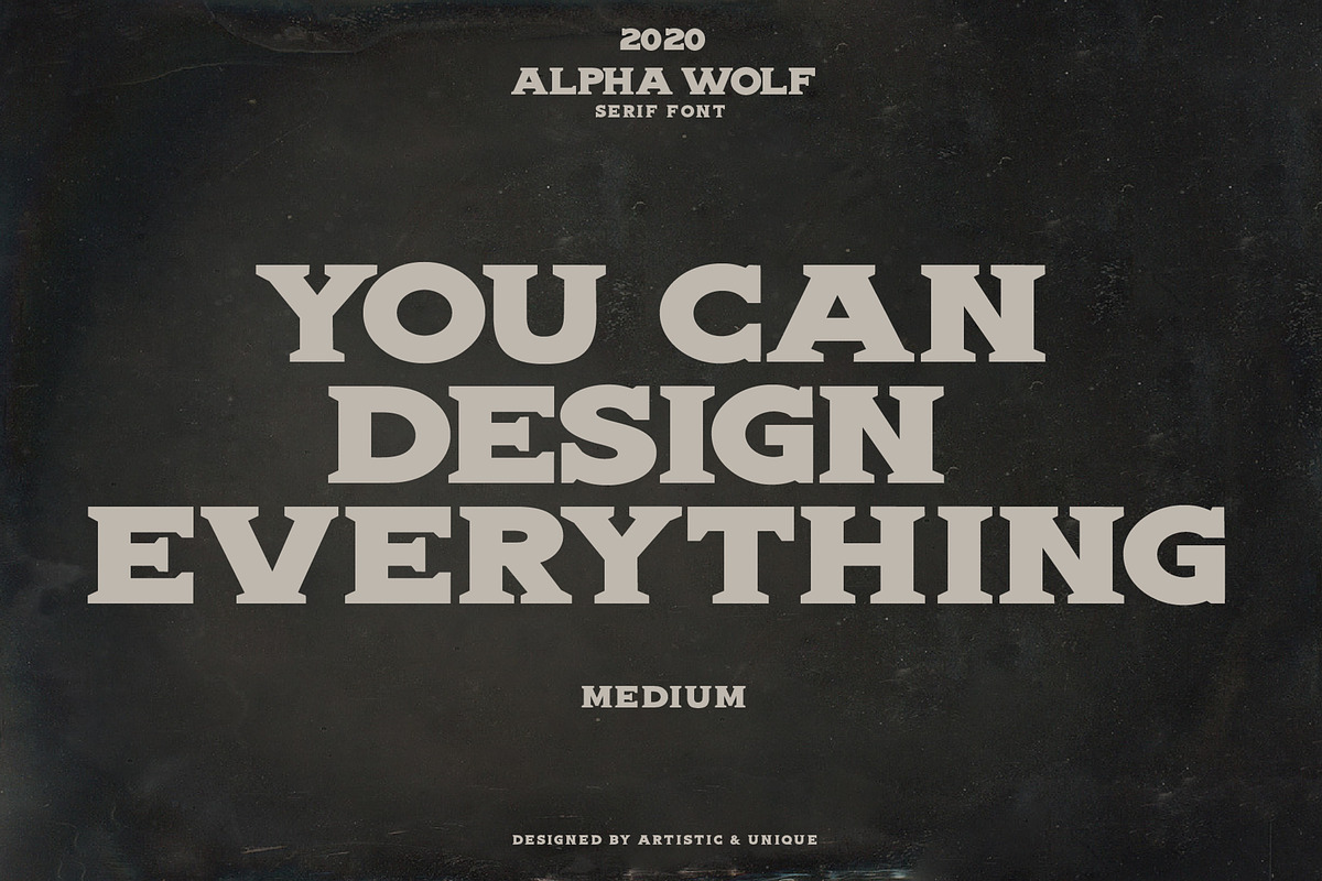 Alpha wolf - Serif font, a Serif Font by Artistic & Unique (Photo 7 of 12)