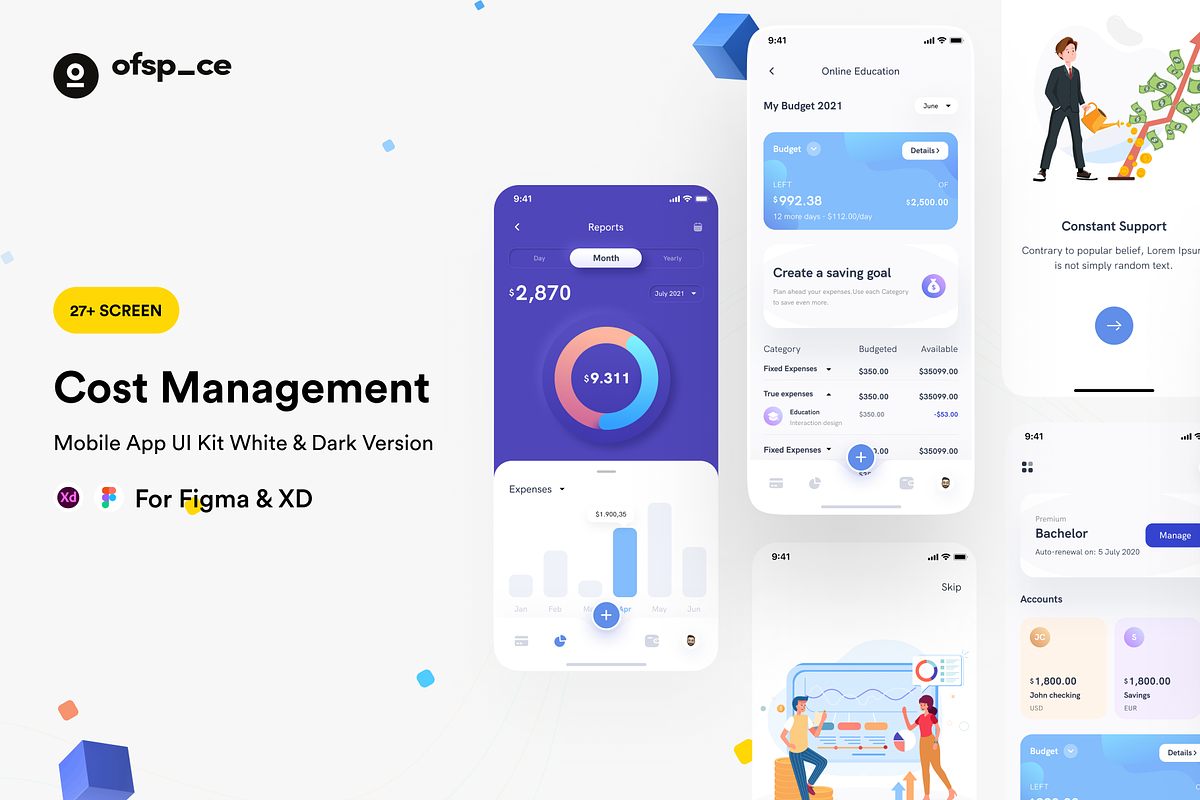 Cost Management App, an App Template by Ofspace Digital Agency (Photo 1 of 4)