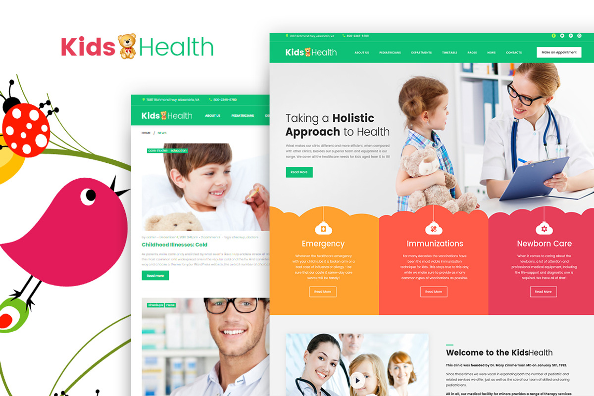 KidsHealth - Kids Clinic, a WordPress Template by Zemez (Photo 6 of 7)