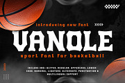 Vanole - Basketball Font Sport Brand, a Serif Font by twinstd (Thumbnail 1 of 8)