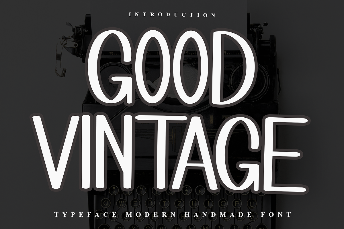 Good Vintage, a Sans Serif Font by FreshTypeINK (Photo 1 of 7)