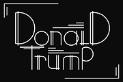 Donald Trump - lettering, a Work Illustration by pashigorov (Thumbnail 2 of 2)