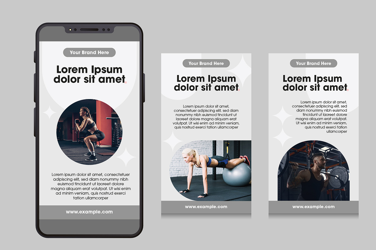 Sport Fitness Gym Social Media Story, a Templates & Theme by studiogstock (Photo 1 of 3)