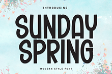 Sunday Spring | Script Font