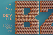 Rope Deco - 3D Lettering, a Graphic by MIIM (Thumbnail 2 of 8)