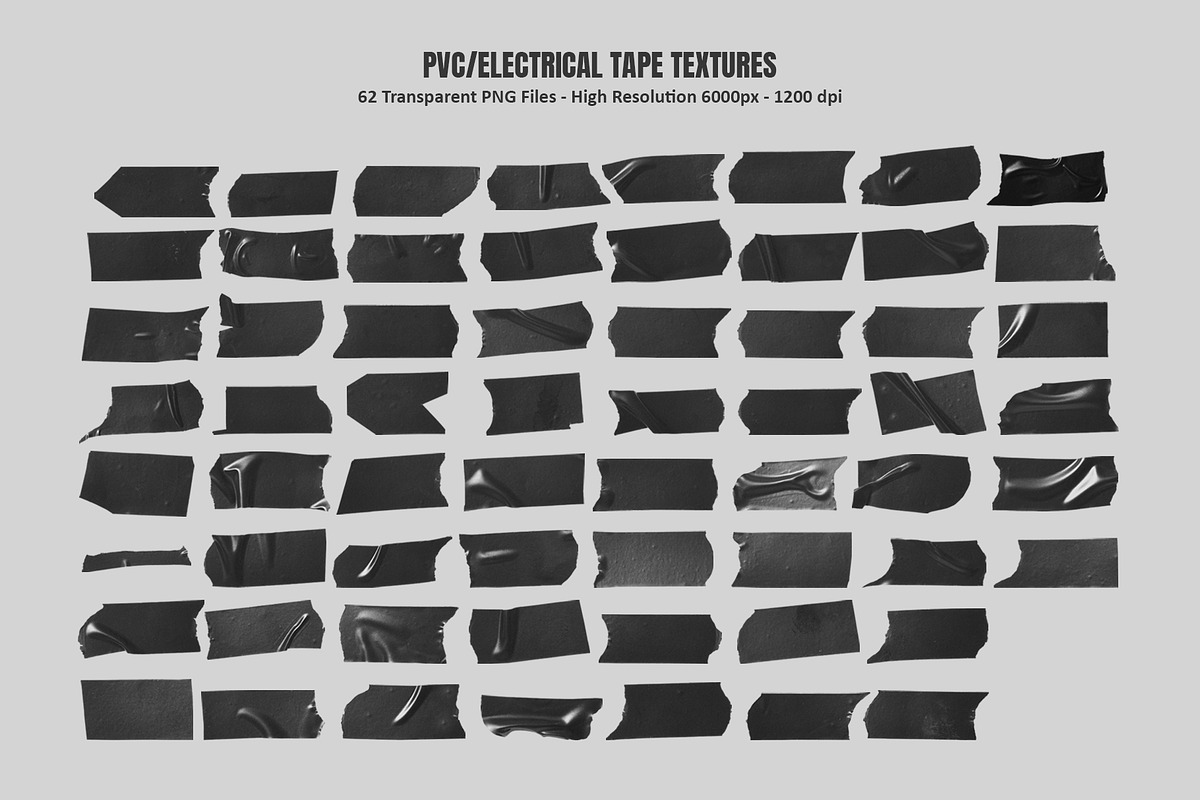 Adhesive Black Tape Pieces, a Background Graphic by Gravito (Photo 4 of 7)