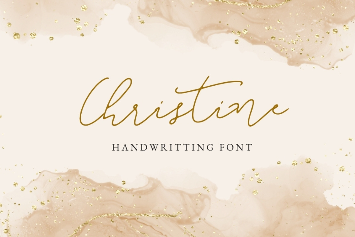 Christine Handwritting Font, a Handwritten Font by Urs Studio (Photo 1 of 11)