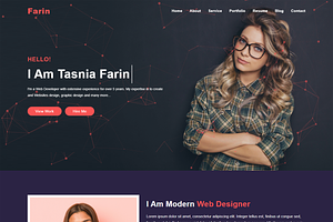 Farin - Minimal Portfolio Template