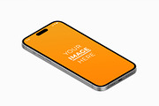 Isometric iPhone 14 Pro Mockup Pack, an iPhone Mockup by DreamVisuals (Thumbnail 3 of 6)