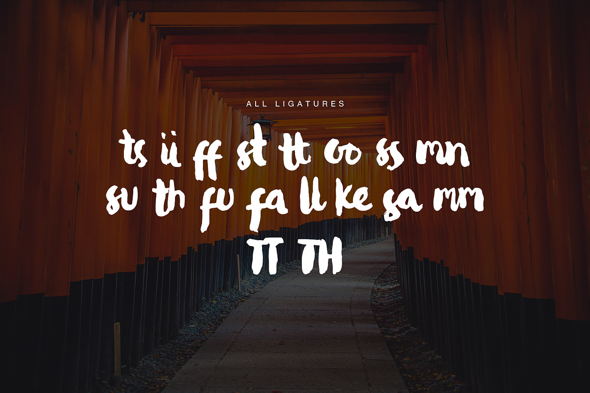 Kitadari Brush Font preview 4