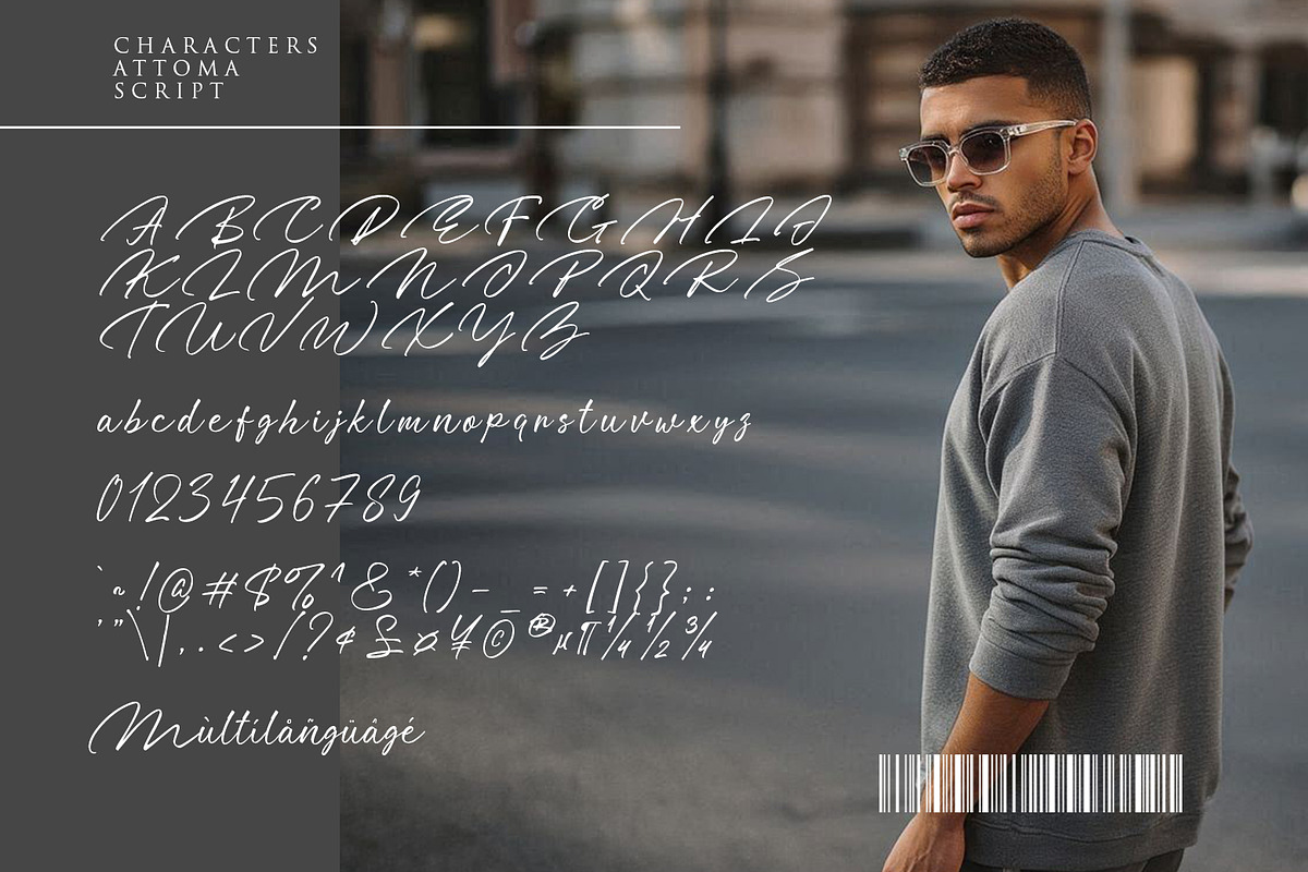 Attoma - A Modern Script, a Script Font by khurasan (Photo 7 of 7)