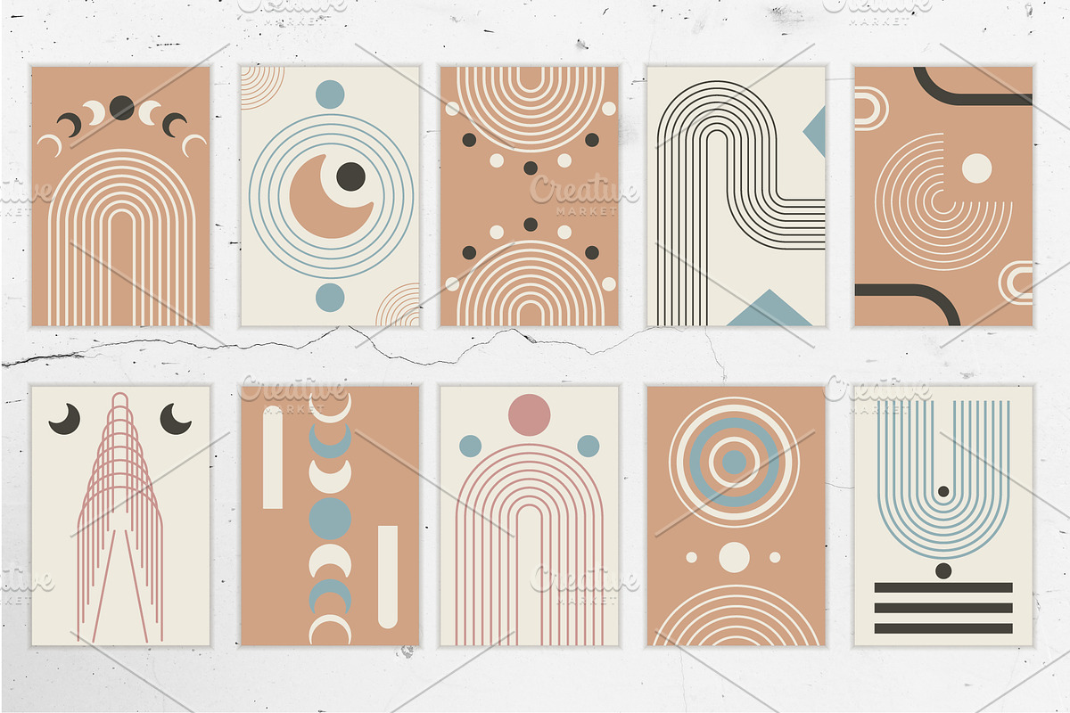 Boho Geometric & Abstract Shapes, a Graphic by Svetlana Avv (Photo 4 of 6)