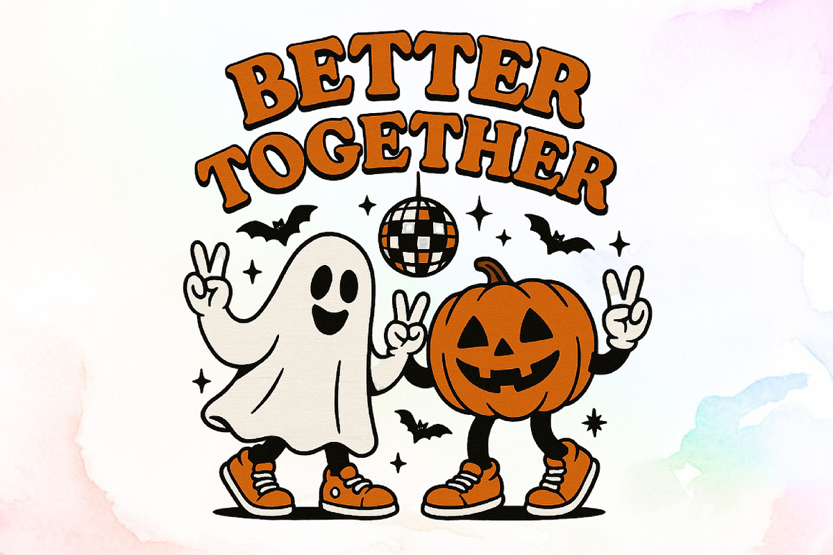 Better Together Pumpkin Ghost Hallow, an Illustration by Sublimation Artist (Photo 1 of 9)