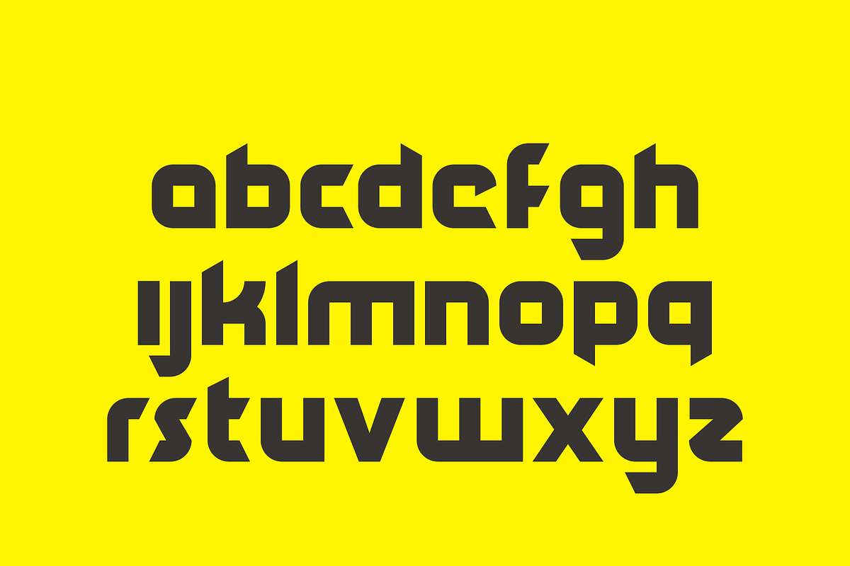 custom typeface in eps format, a Sans Serif Font by Michał Pieczyński