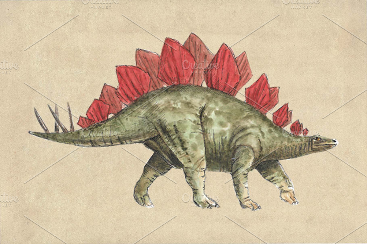 Dinosaurs Watercolor #1  Bundle, an Illustration by Doggy Days (Photo 3 of 14)
