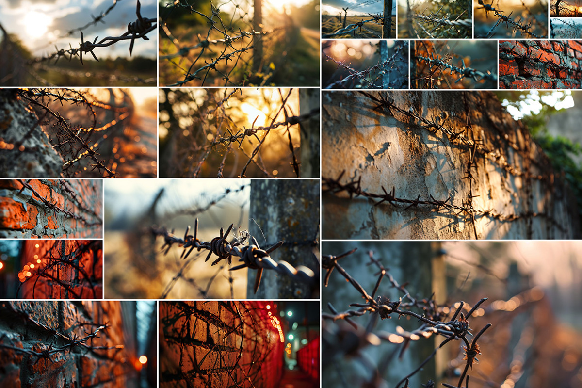 Barbed wire - 55 images, a Background Photo by Handmadefont (Photo 7 of 15)