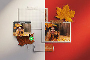 Moodboard with Photos & Autumn Leaf, a Marketing Template by UInstrument (Thumbnail 3 of 7)