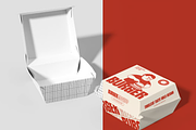 Burger Box Mockup, a Packaging Mockup by graphicsauce (Thumbnail 2 of 4)