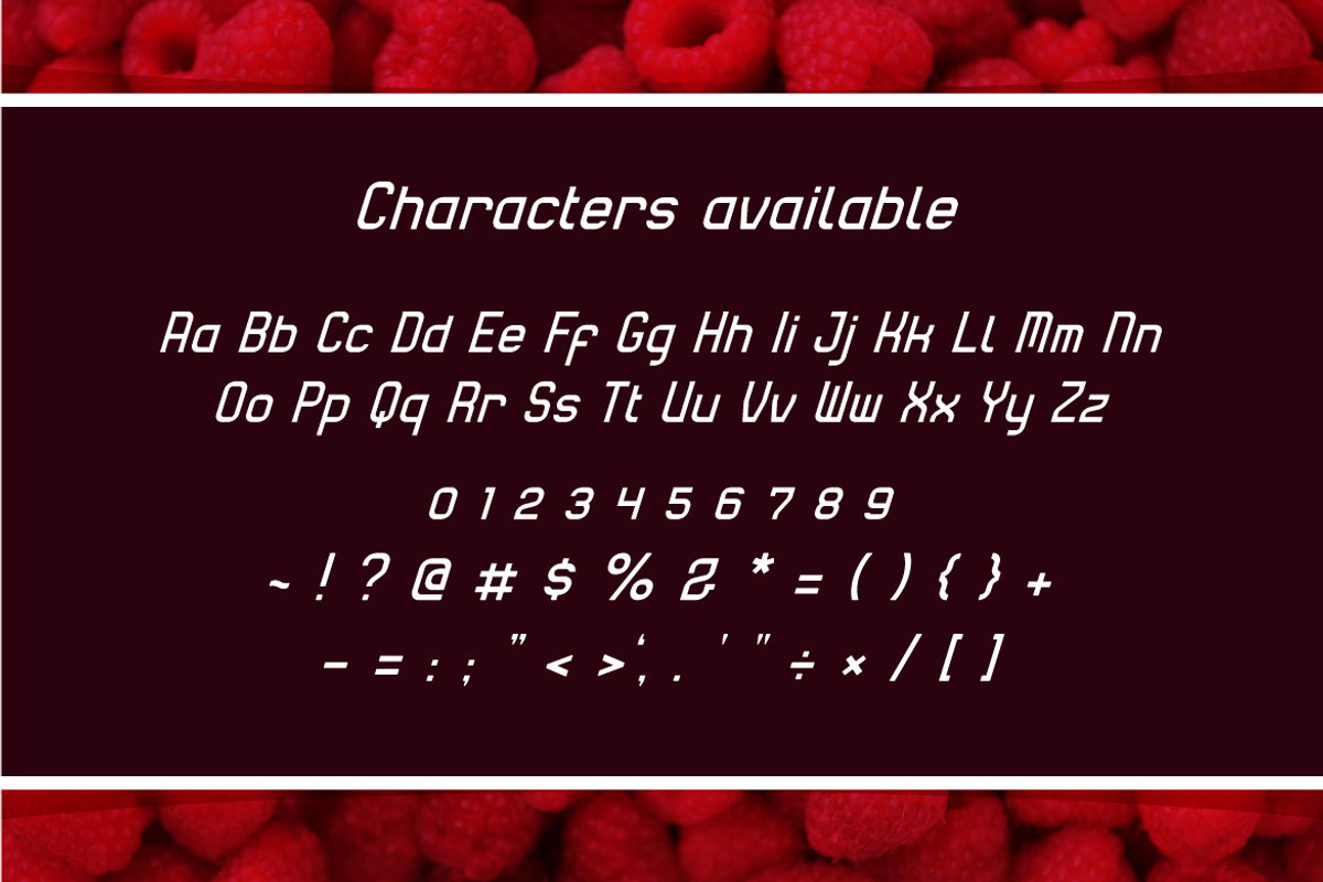 Rasberry - Clean and Modern Font, a Sans Serif Font by Mightyfire (Photo 2 of 3)
